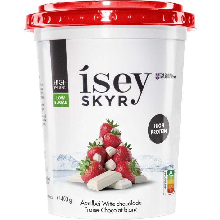 Isey Skyr aardbei witte chocolade