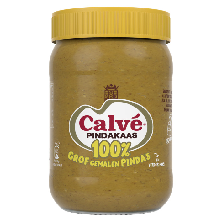Calvé Pindakaas 100% pinda's grof