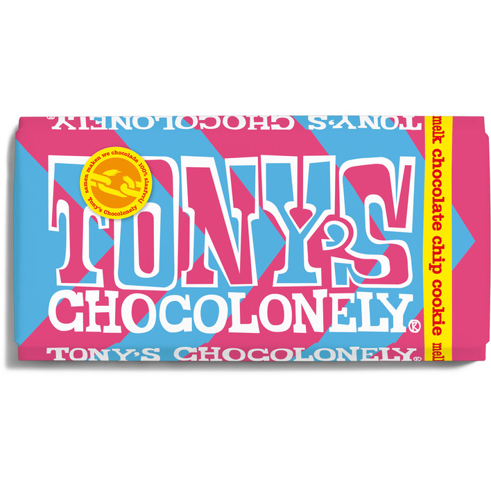 Tony's Chocolonely Reep melk choco chip cookie