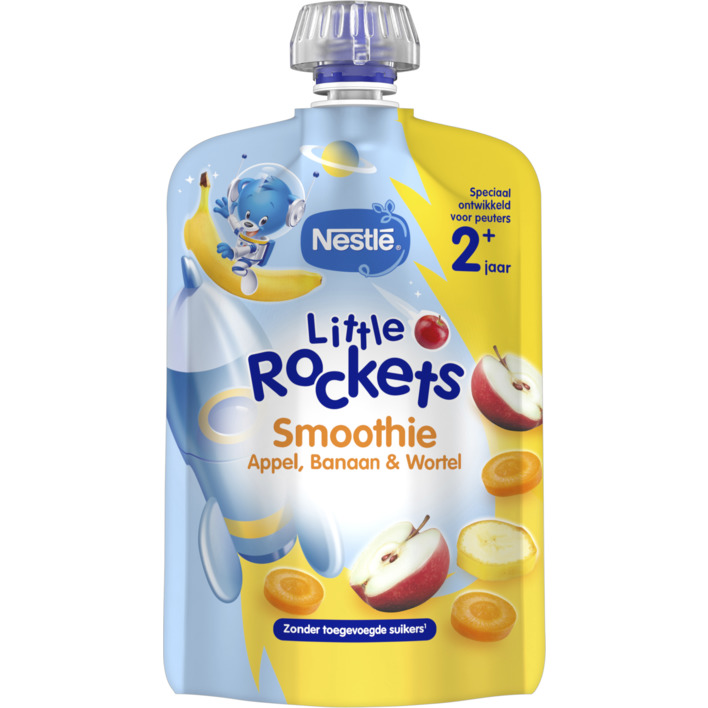 Nestlé Little Rockets Knijpfruit banaan 2+