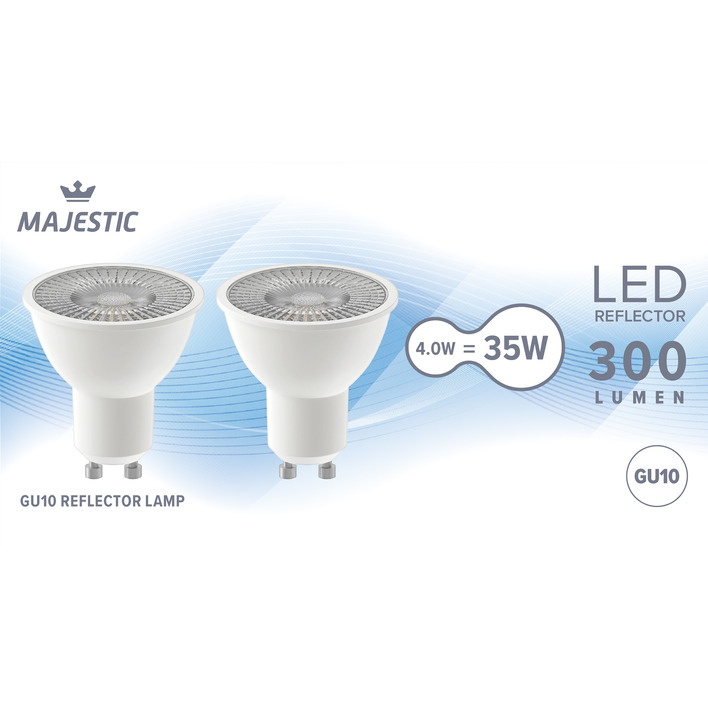 Majestic Led fil reflector G10 50W 2-pack