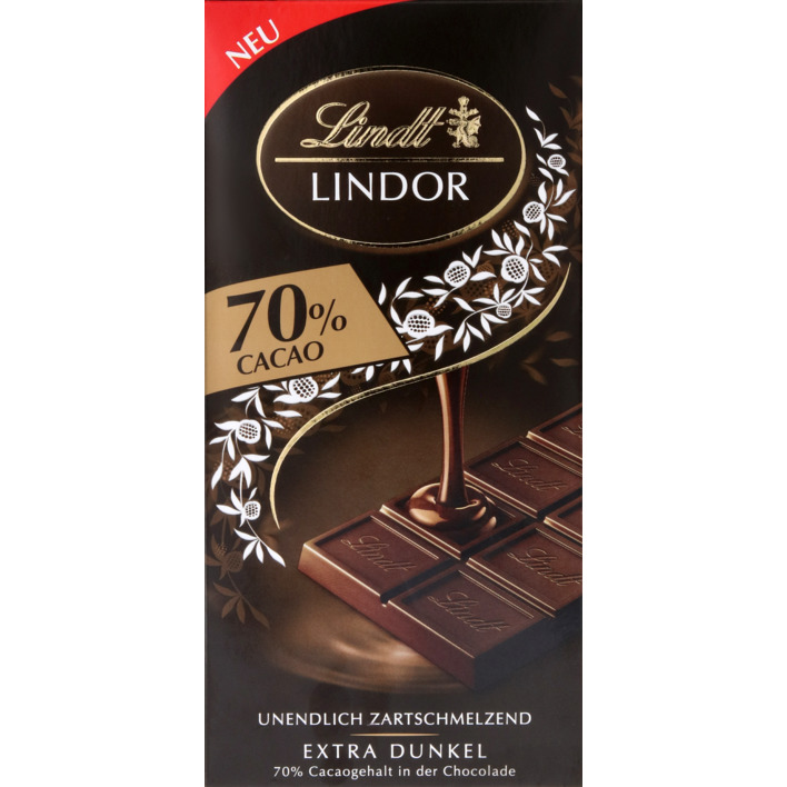 Lindt Lindor reep 70% pure chocolade