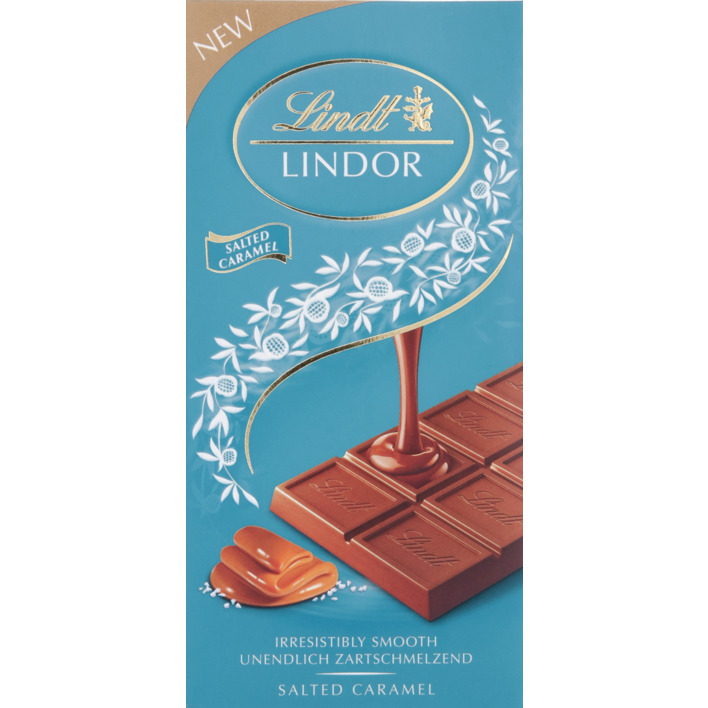 Lindt Lindor reep karamel zeezout chocolade
