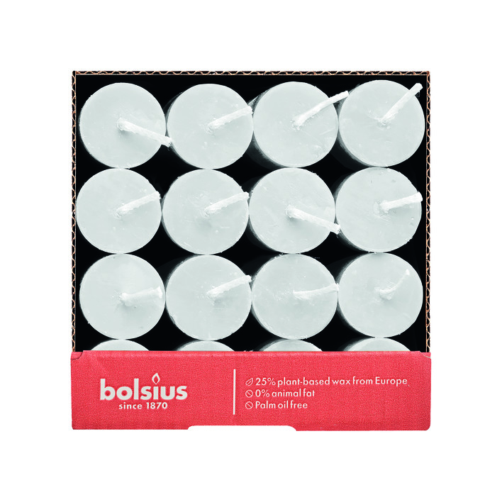 Bolsius Dinerkaars rustiek wit 27cm