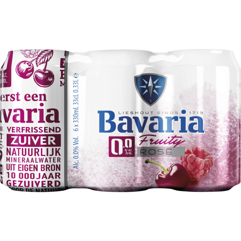 seksueel Vrouw Denemarken Bavaria 0.0% fruity rosé blik alcoholvrij bier