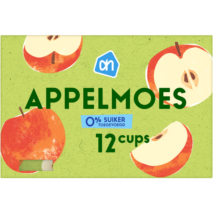 AH Appelmoes 0% suiker toegevoegd 12-pack