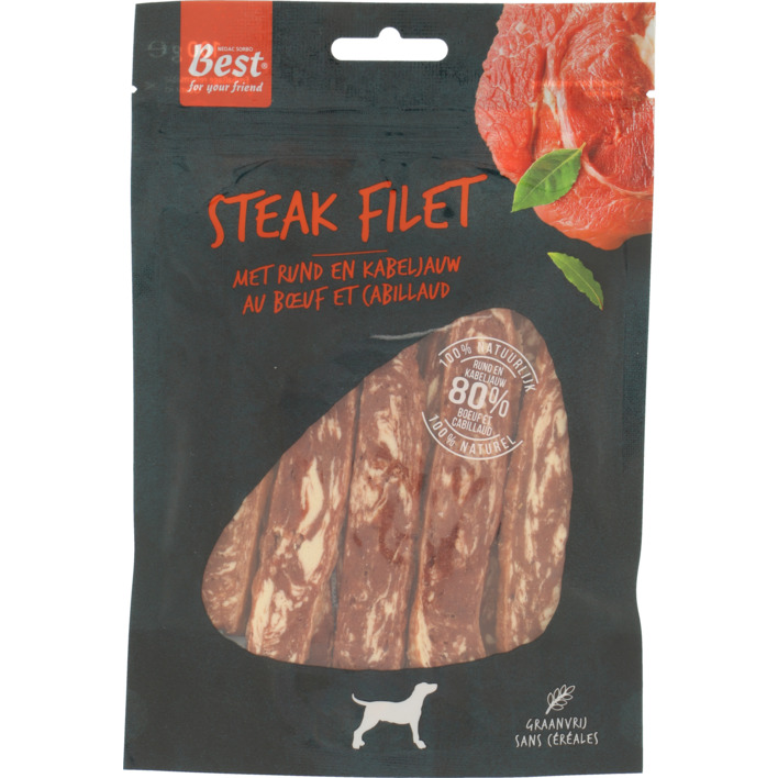 Rosewood Steak strips beef & pollock