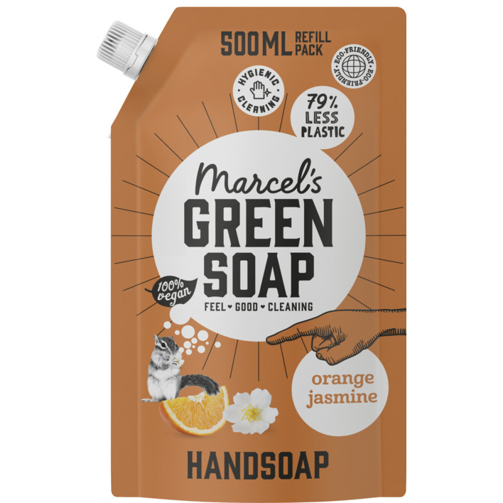 Marcel's Green Soap Handzeep orange & jasmin navulling