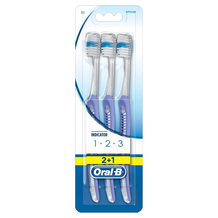 Oral-B 123 classic care tandenborstel 3-pack
