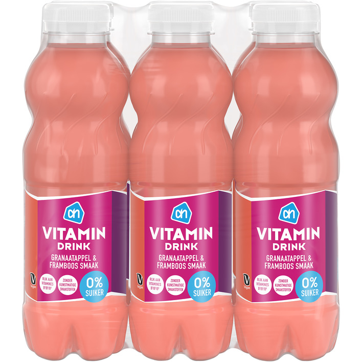AH Vitamin drink granaatappel 0% 6-pack