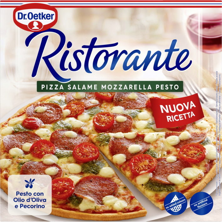 Dr. Oetker Ristorante pizza salami mozzarella pesto