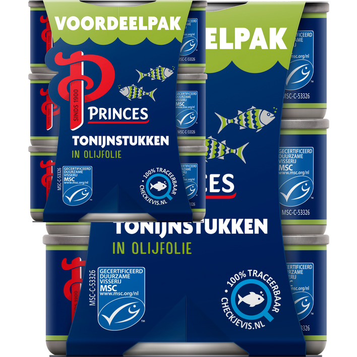 Princes Tonijnstukken olijfolie voordeelpak