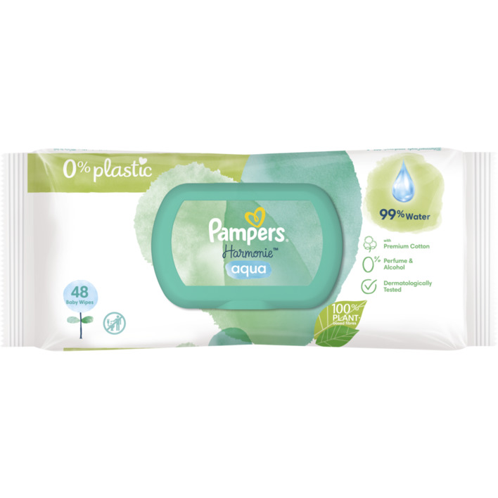 Pampers Harmonie aqua babydoekjes