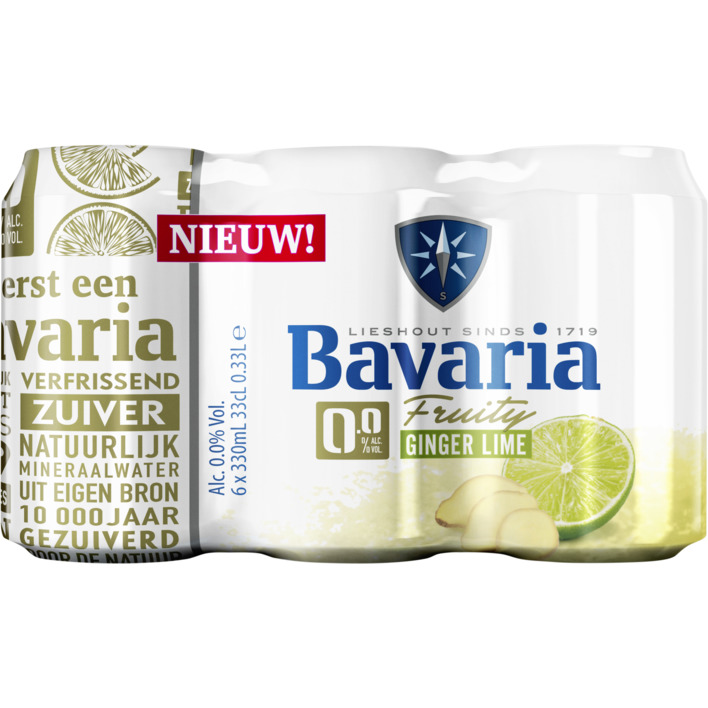 Bavaria 0.0% Fruity ginger lime 6-pack
