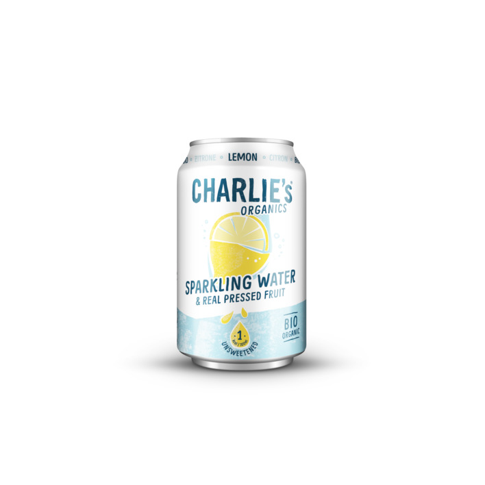 Charlie's Organics sparkling water lemon