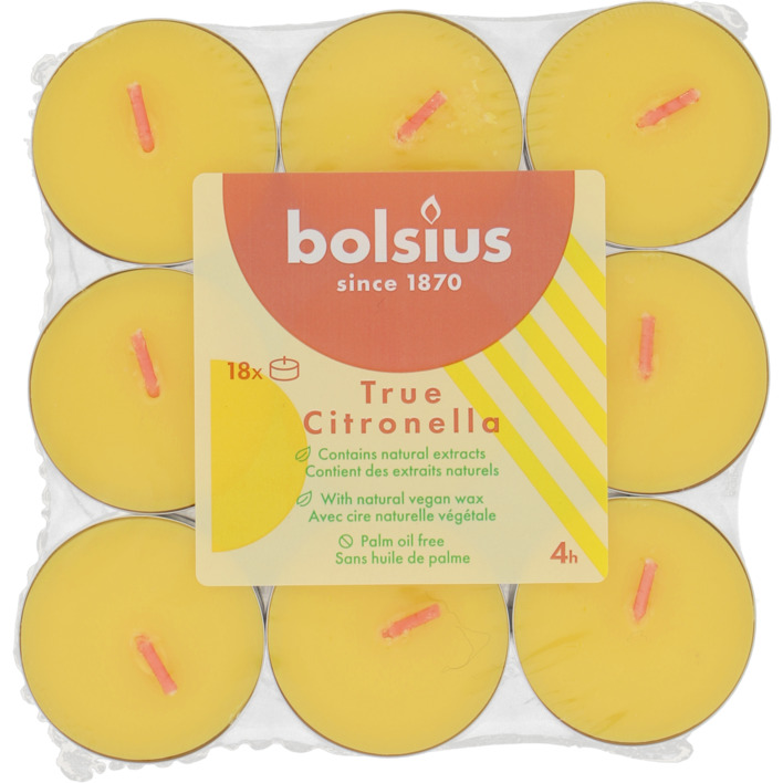 Bolsius Geurtheelichten true citronella 4 uurs