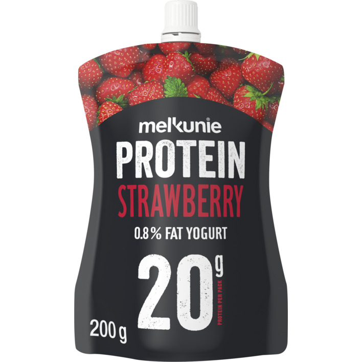 Melkunie Protein aardbei yoghurt