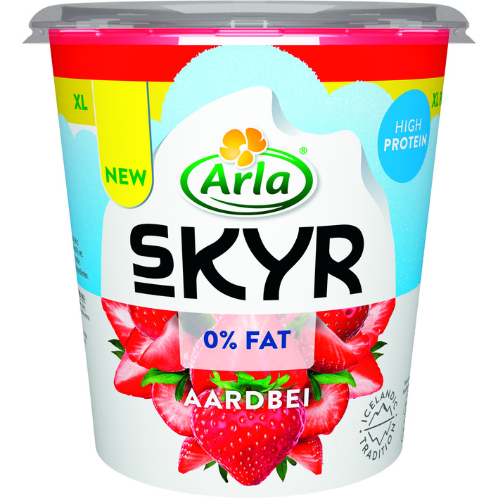 Arla Skyr aardbei yoghurt 0% fat XL