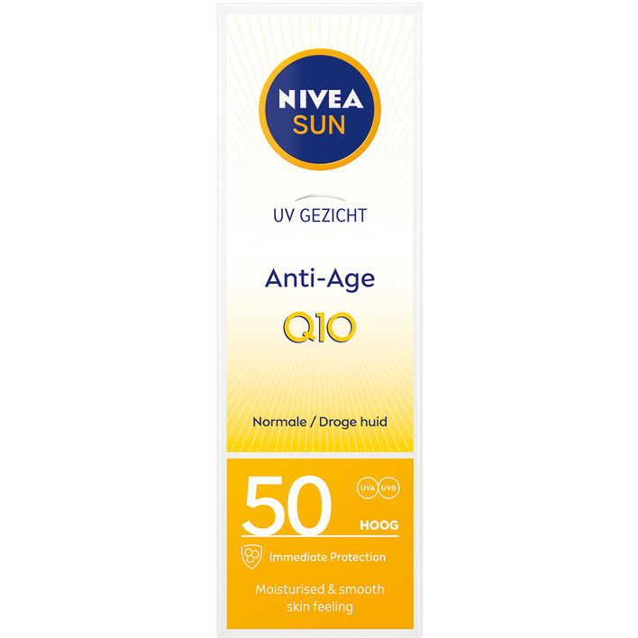 Nivea Sun Uv gezicht anti-age crème q10 spf50