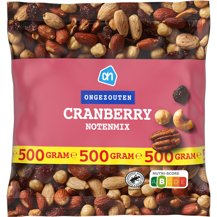 AH Cranberry notenmix ongezouten