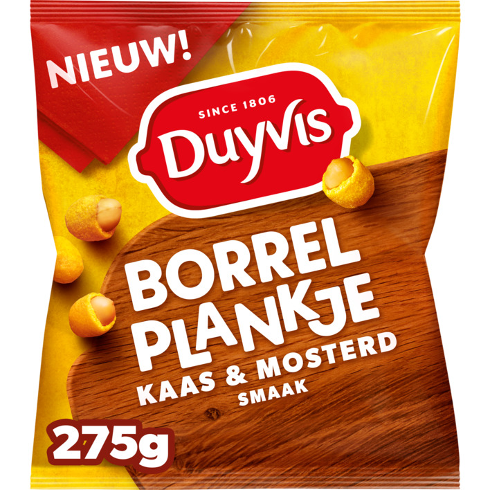 Duyvis Borrelnootjes kaas & mosterd smaak