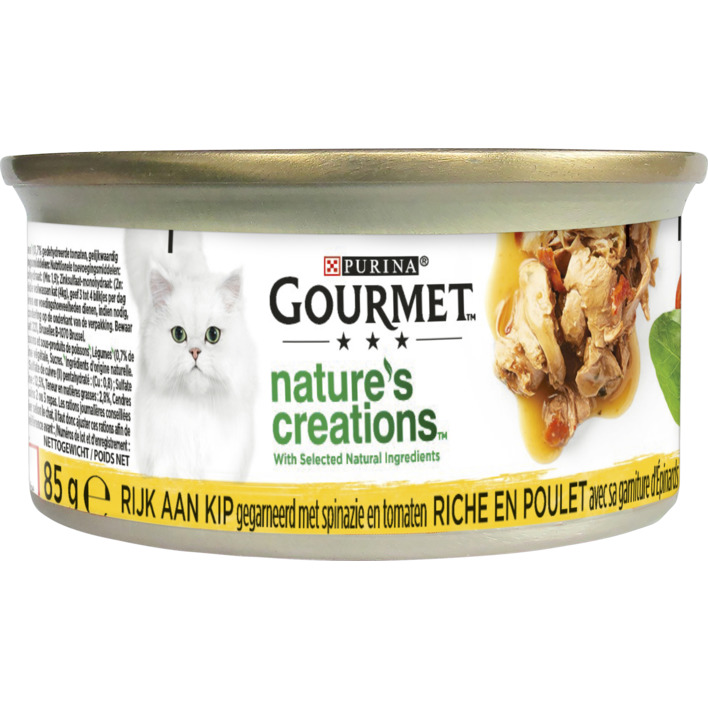 Gourmet Nature's creations met kip & spinazie