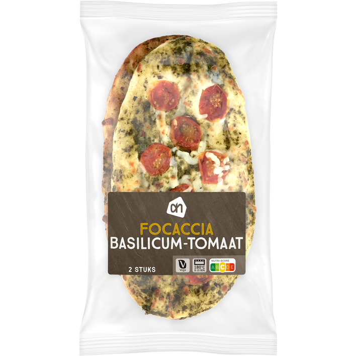 AH Focaccia basilicum tomaat