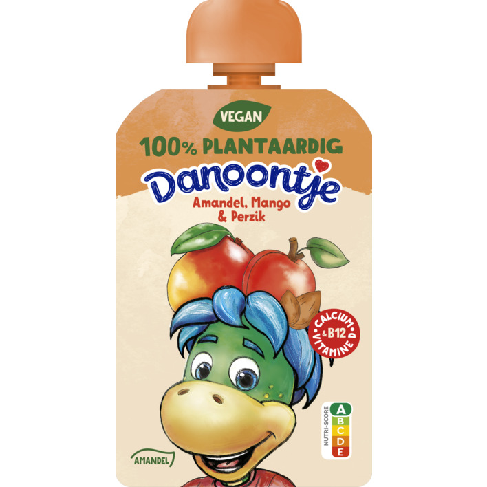 Danoontje Knijpyoghurt amandel, mango en perzik