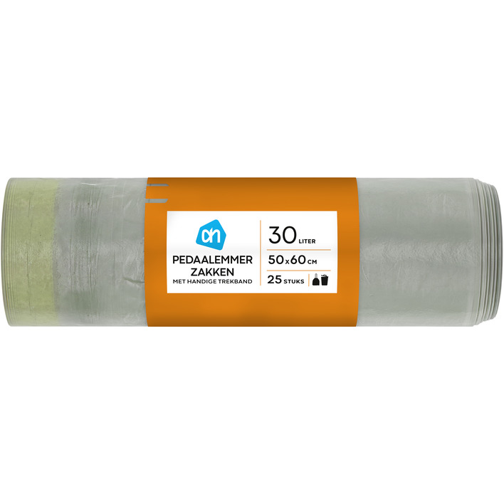 AH Pedaalemmerzakken met trekband 30 liter