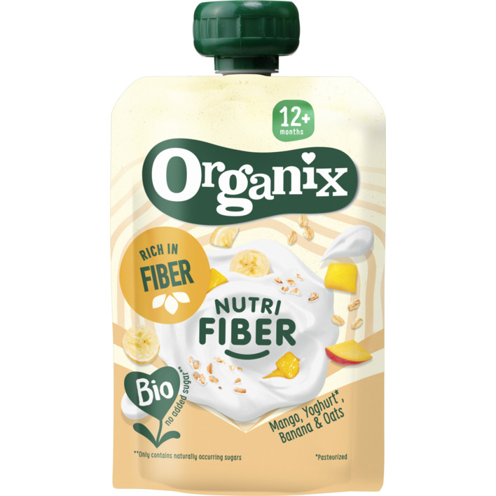 Organix Nutri fiber mango, yoghurt, banana 12m+