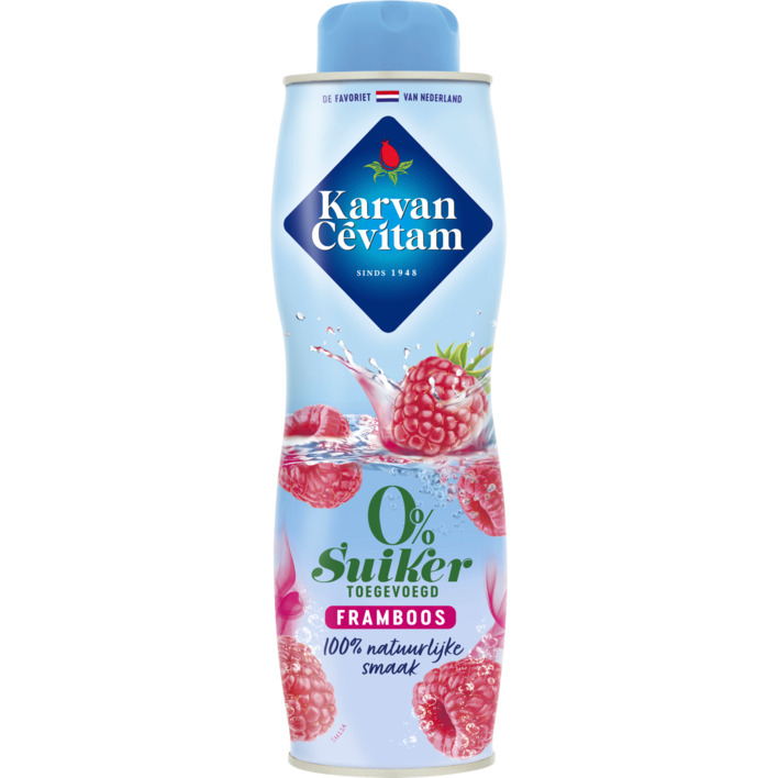 Karvan Cévitam Zero framboos siroop