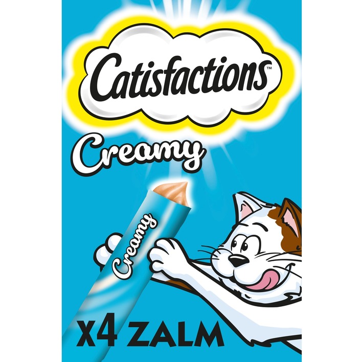 Catisfactions Kattensnack creamy met zalige zalmsmaak