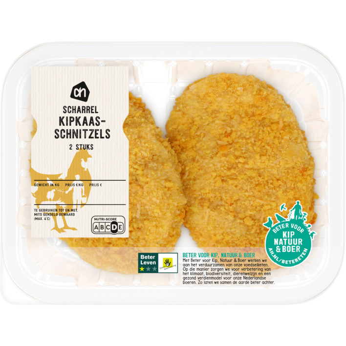 AH Scharrel kipkaasschnitzel 2 stuks
