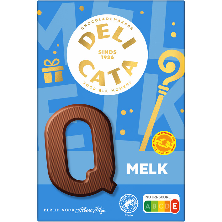 Delicata Chocoladeletter melk Q