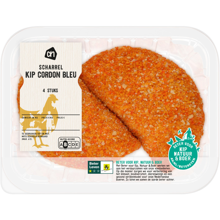 AH Scharrel kip cordon bleu 4 stuks