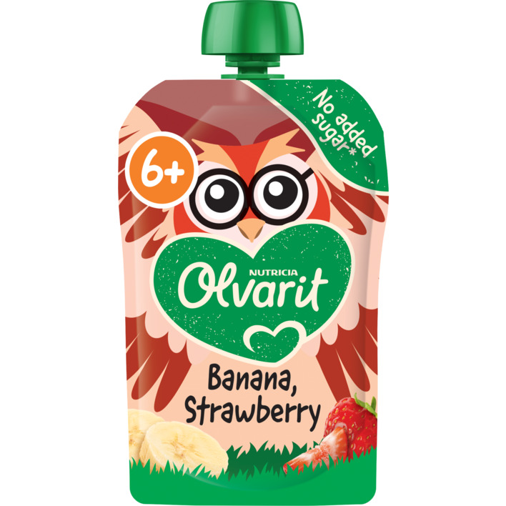 Olvarit Knijpfruit banaan aardbei 6m+