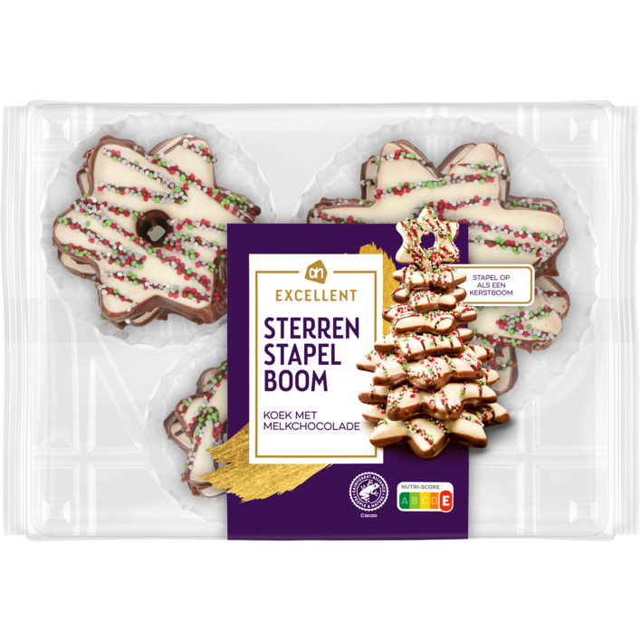 AH Excellent Sterren stapelboom melkchocolade
