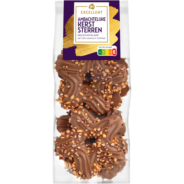 AH Excellent Ambachtelijke kerststerren melkchocolade