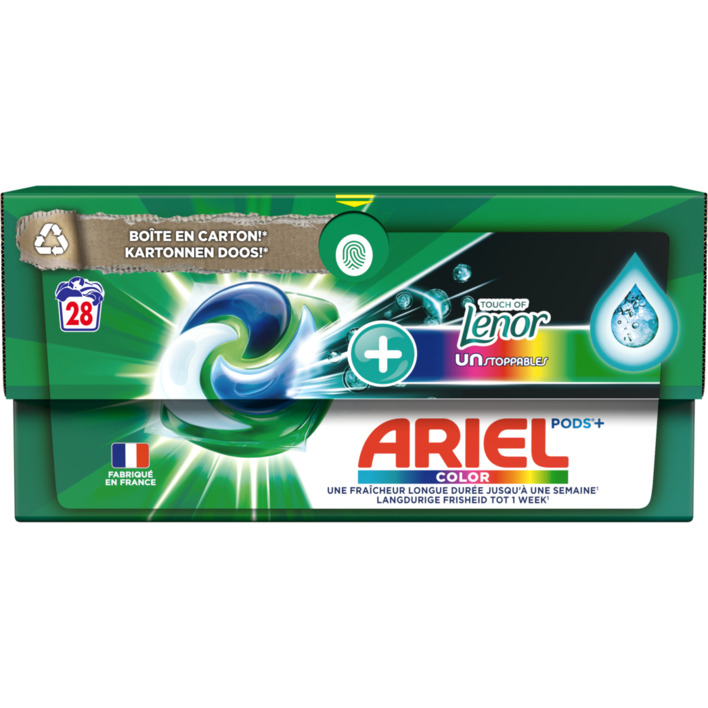 Ariel 4-in-1 pods+ unstoppables wascapsules