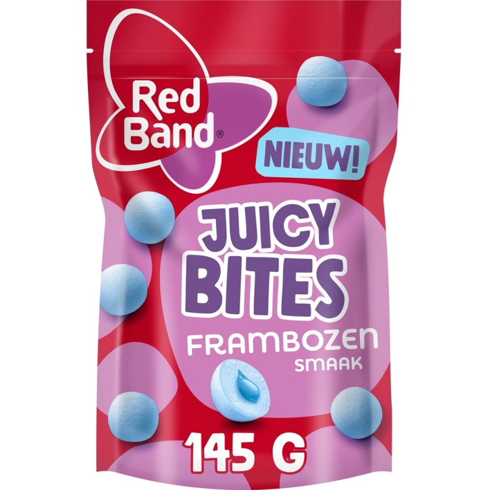 Red Band Juicy bites frambozensmaak