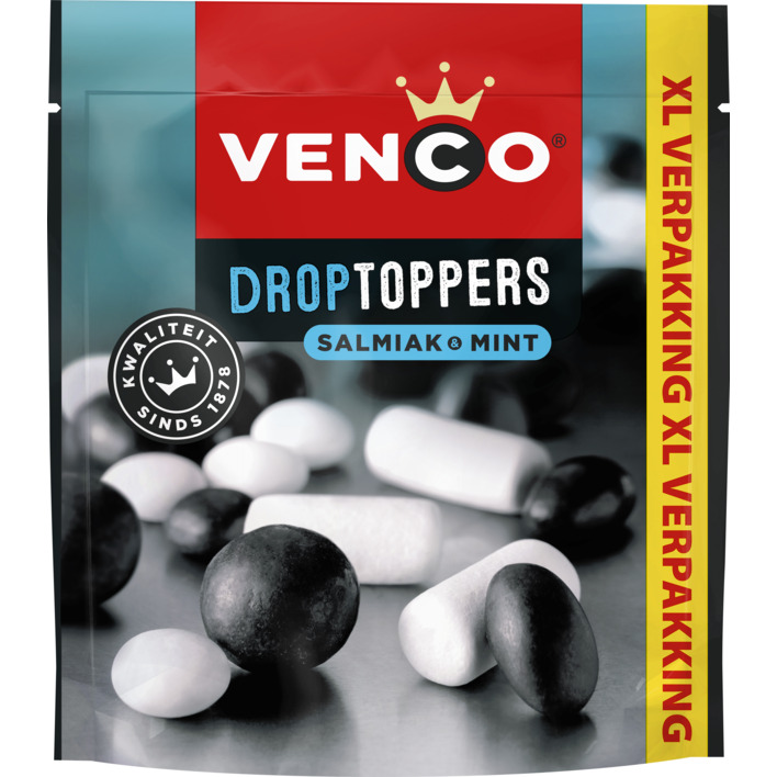Venco Droptoppers salmiak & mint voordeelpak