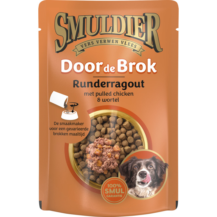 Smuldier Door de brok runderragout
