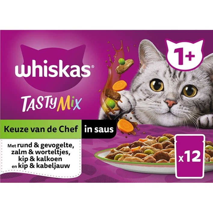 Whiskas Tasty mix keuze van de chef in saus