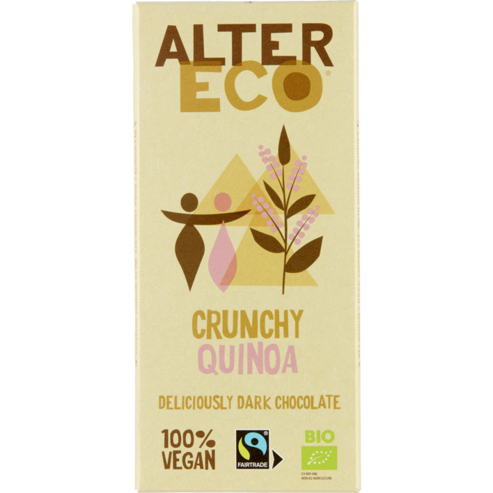 Alter Eco Crunchy quinoa dark chocolate vegan