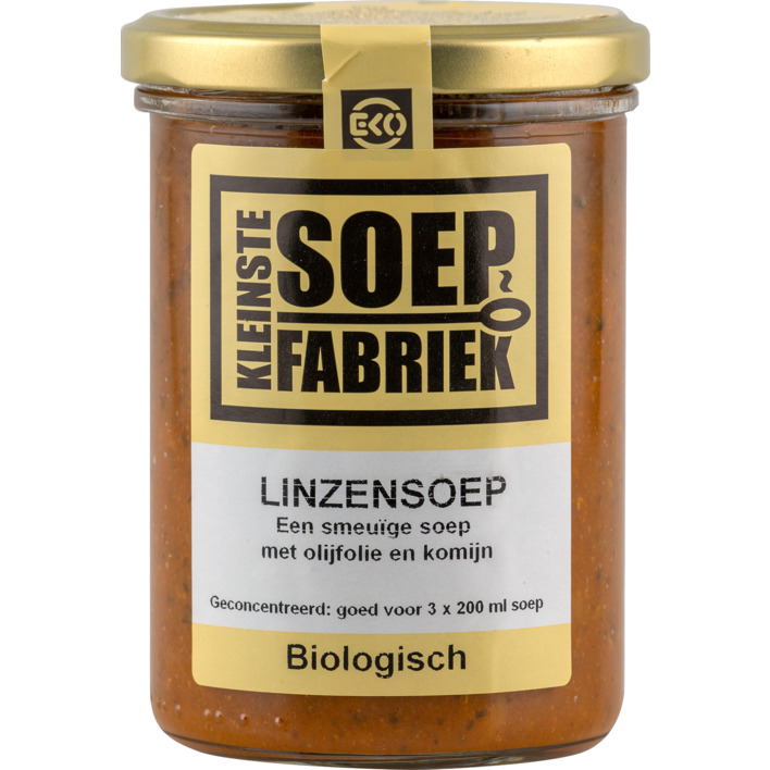 Kleinste Soepfabriek Linzensoep biologisch