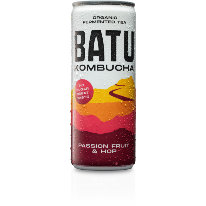 Batu Kombucha passion fruit & mango