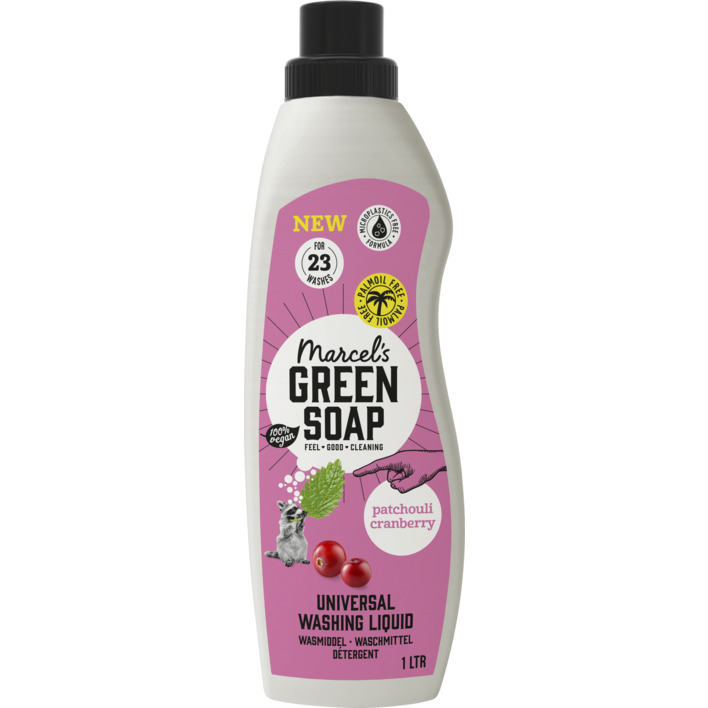 Marcel's Green Soap Wasmiddel patchouli cranberry