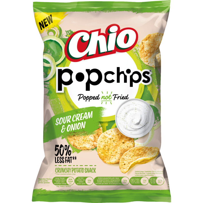 Chio Popchips sour cream & onion