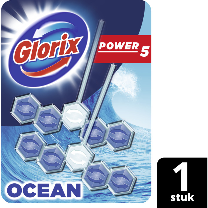 Glorix Power5 ocean duo pack wc-blok 2-pack