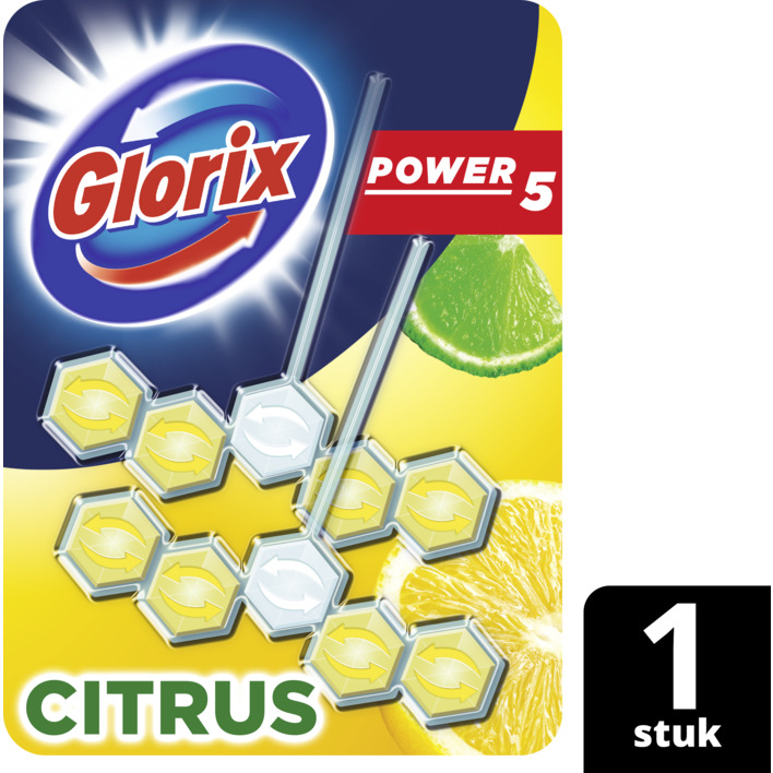 Glorix Power5 citrus duo pack wc-blok 2-pack